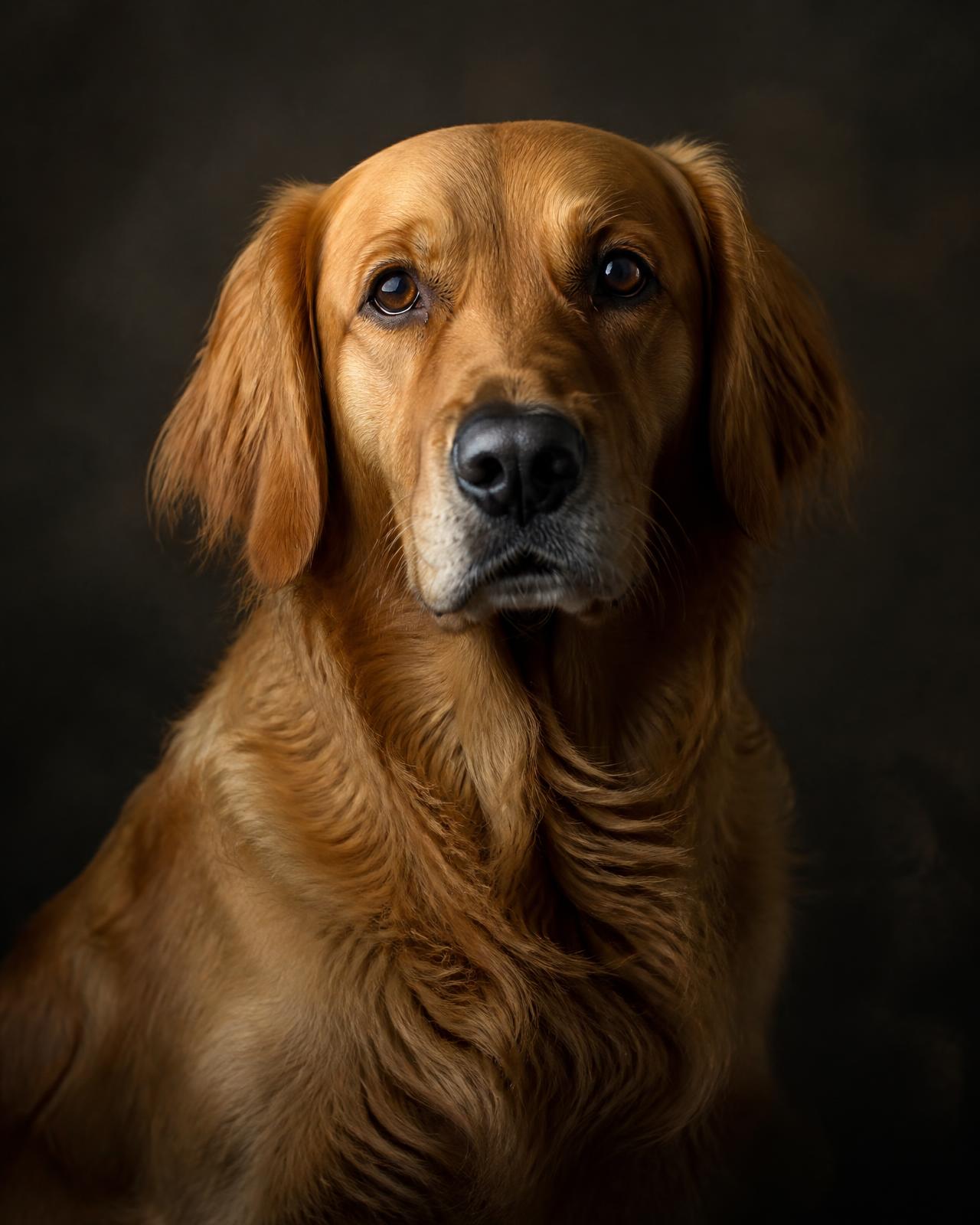 Pet photographer Dublin studio portrait of a dog